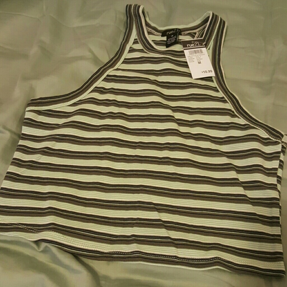 Striped crop top