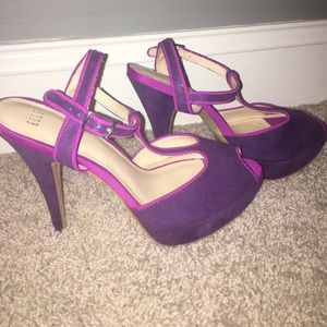 Kohl's Brand Elle Purple Heels // Never Worn