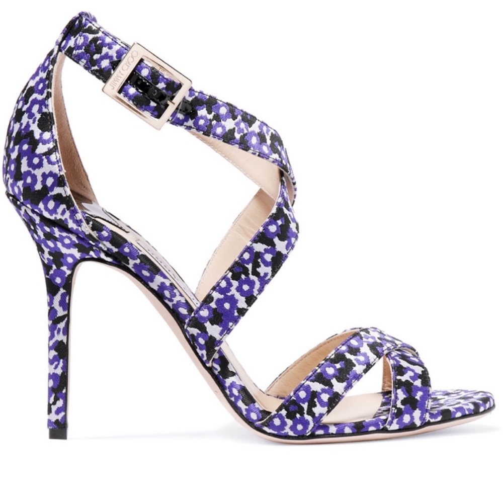 Jimmy Choo Ankle-Strap Floral Lottie Sandals NIB - Picture 5 of 7