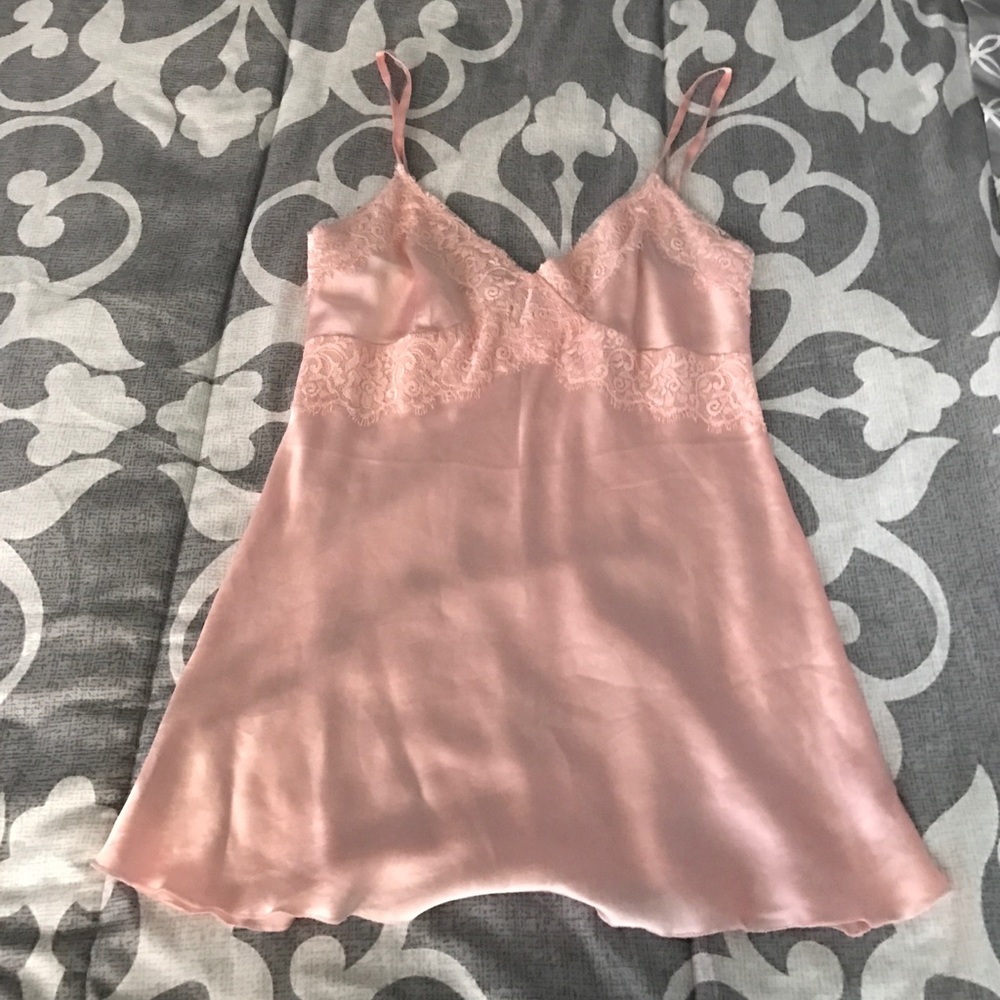 Express light pink cami. lace and satin feel.