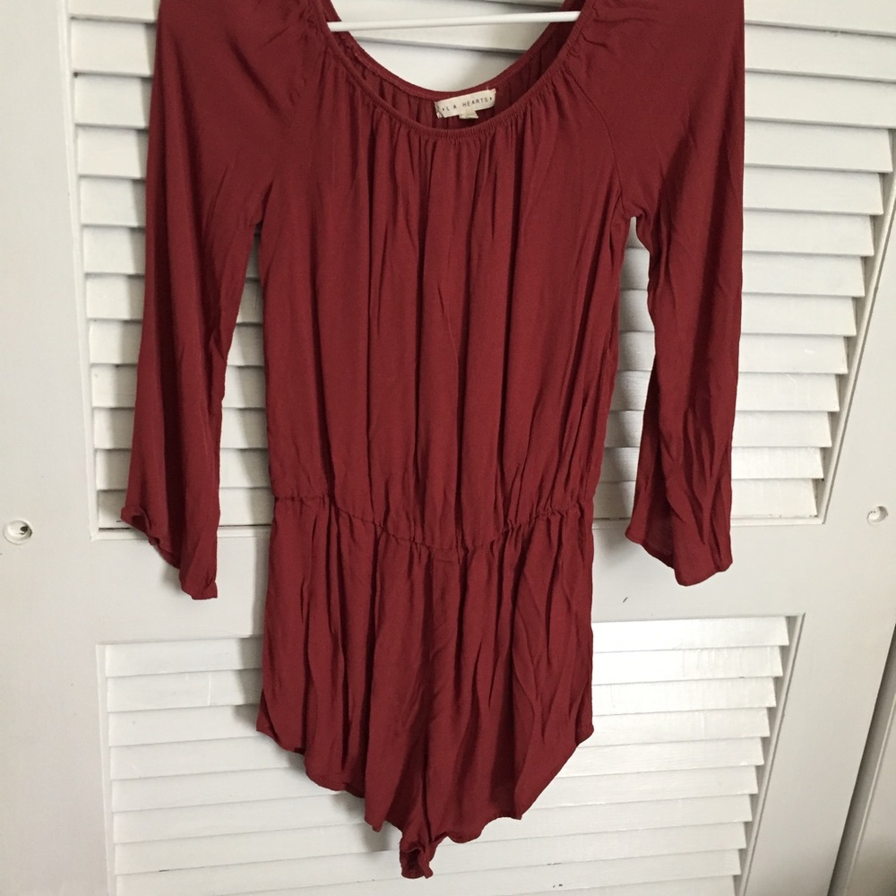 Reddish romper from LA Hearts