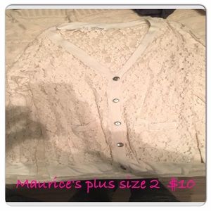 White full lace cardigan