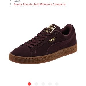 Classic Suede Burgundy Puma size 6.5 !!
