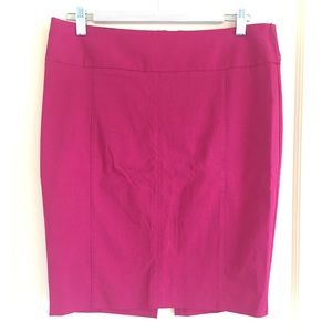 Cherry Red Stretchy Pencil Skirt