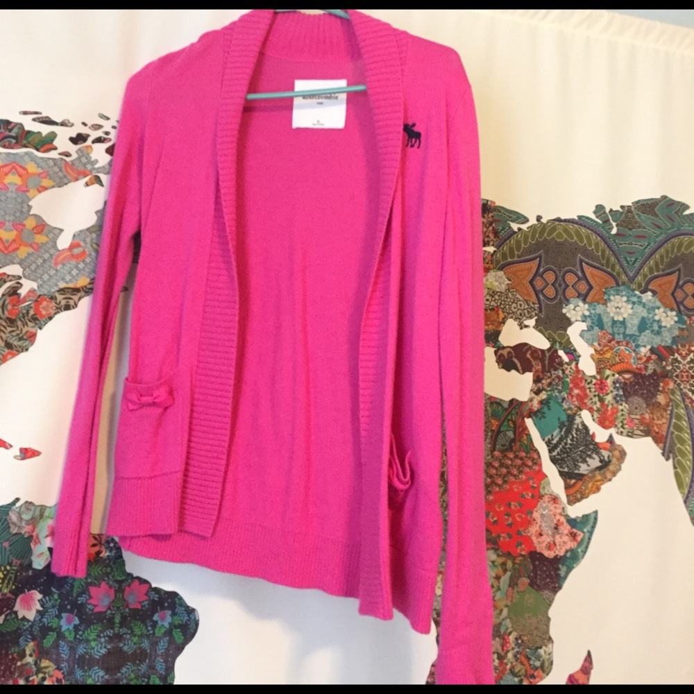Pink Abercrombie Cardigan