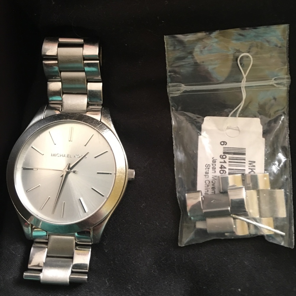 Sliver Micheal Kors watch