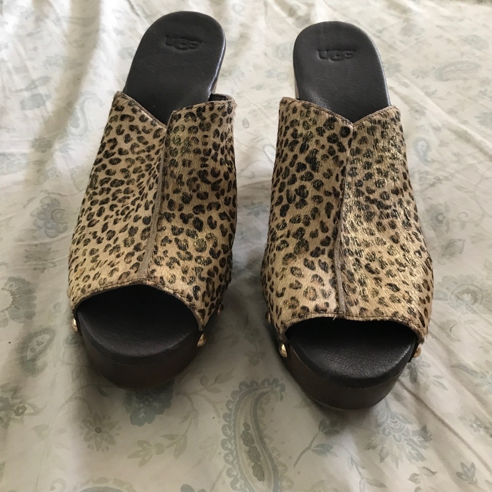 Ugg Fur Studded Clogs