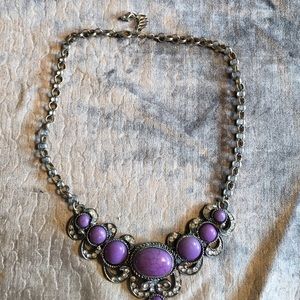Purple Howlite necklace!