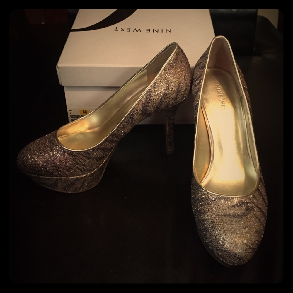 Nine West glitter shoes