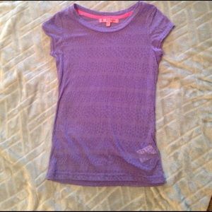 Girls sheer purple shirt