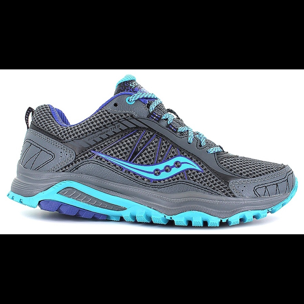 Saucony Excursion TR9 Sneakers in Charcoal/Blue