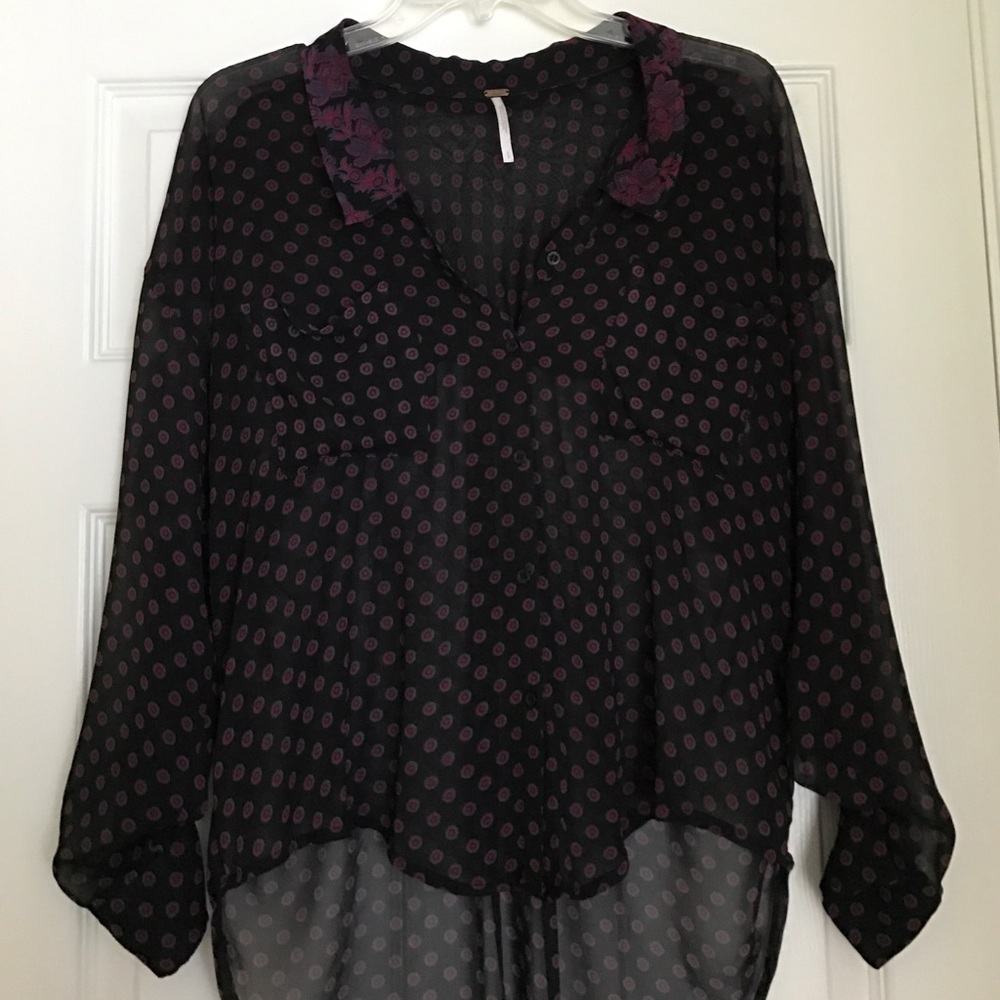 Printed Free People blouse