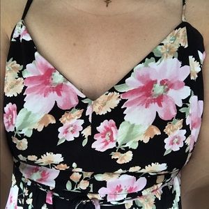 Floral print maxi dress