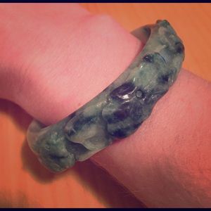 Solid Jade bangle bracelet