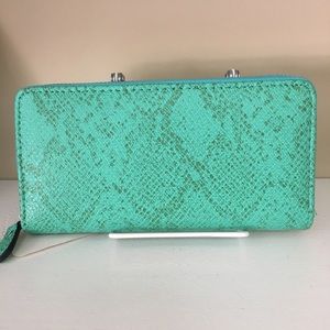 Green Snake Skin Wallet