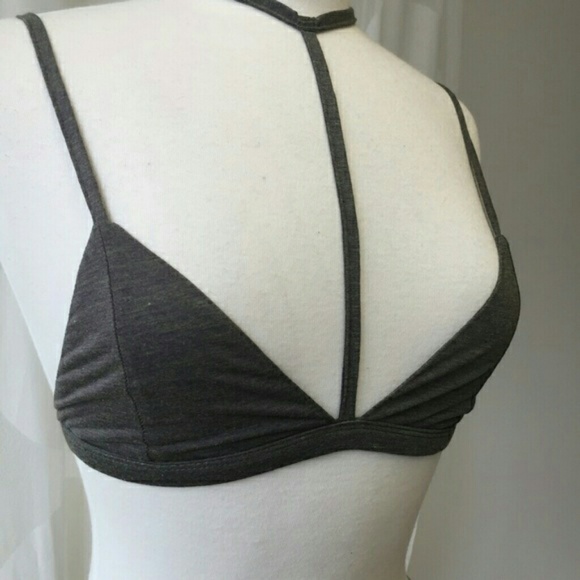 April Spirit Dark Olive Collar Bralette - Picture 2 of 4