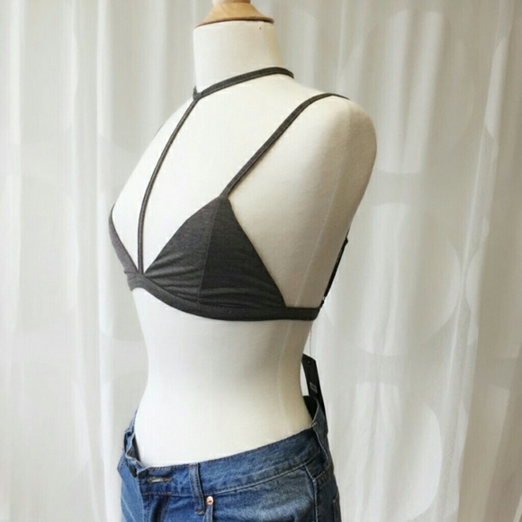 April Spirit Dark Olive Collar Bralette - Picture 4 of 4