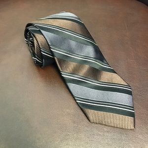 Ike Behar silk tie, rich expensive colors