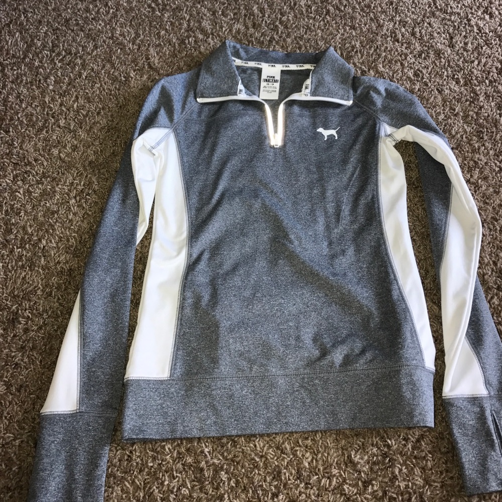 Victoria secret pink ultimate half zip sweater