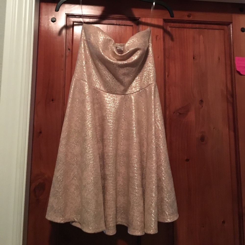 ❤ pink strapless dress❤