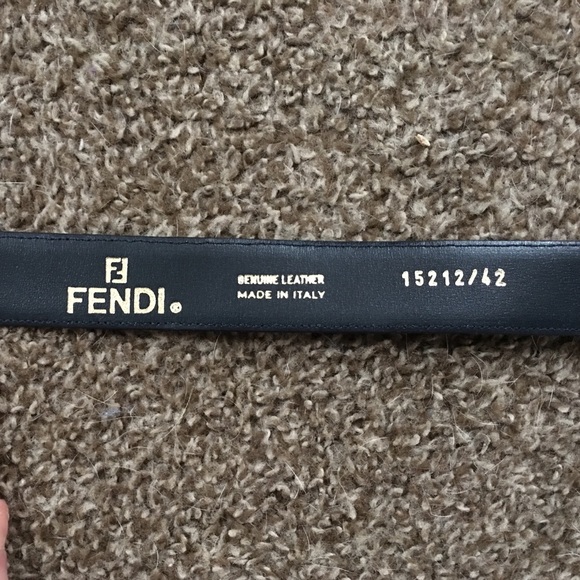 Fendi Suede Belt - Black/Navy main image 6