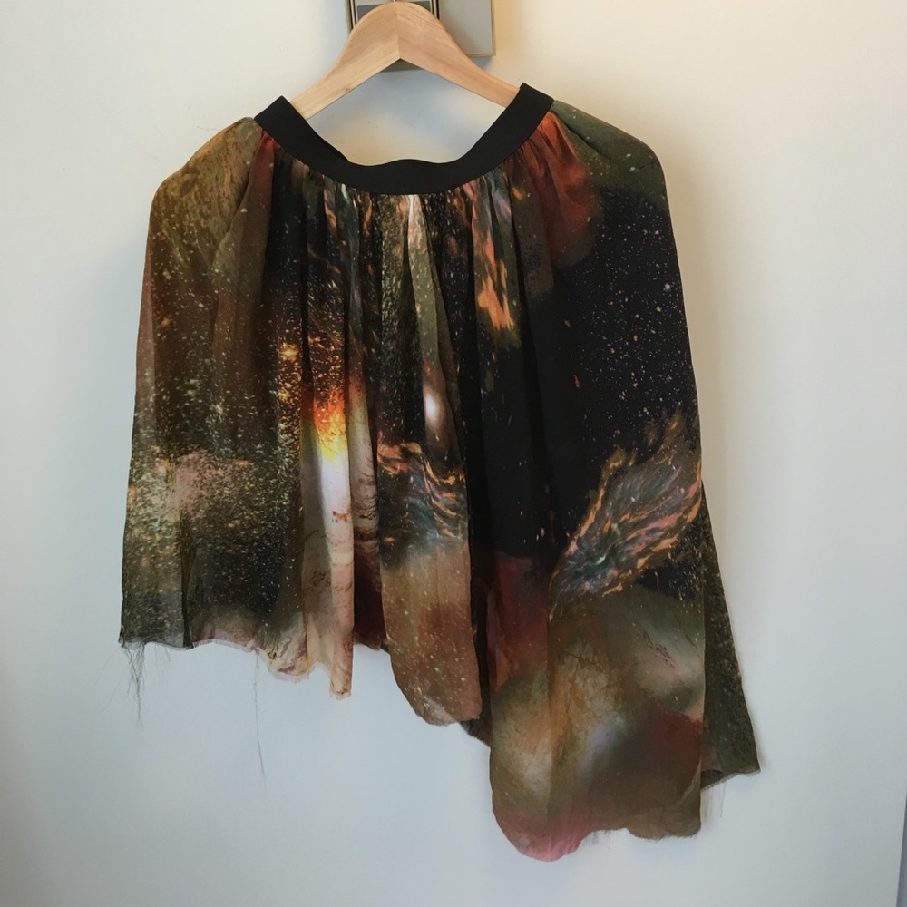 galaxy space skirt new without tags