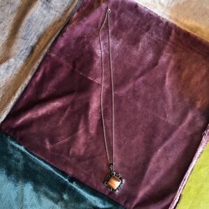 Peach moonstone necklace!