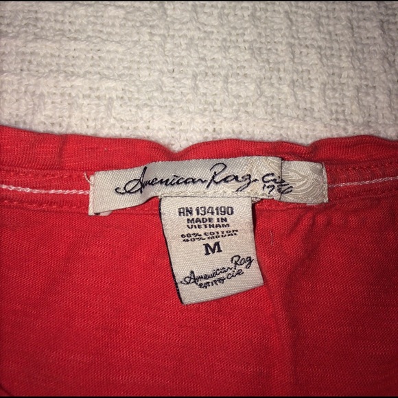 American Rag orange cropped tshirt - Picture 3 of 5