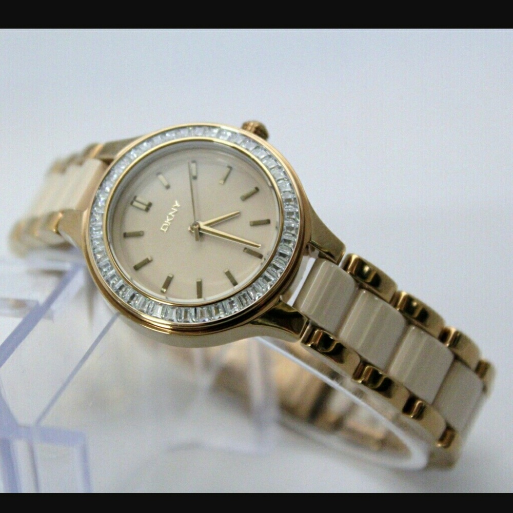 (SOLD) KNY Champagne Dial Ladies watch - Picture 2 of 4