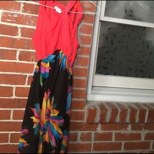 Silky Colorful Dress