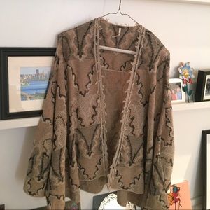 Barely worn Free People shawl/sweater.