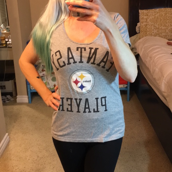 PINK Victoria's Secret Tops - 🎀Like new VS PINK Steelers shirt🎀