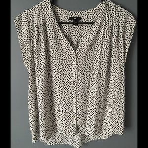 Short sleeve print blouse