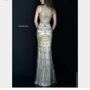 Nude Sherri Hill Prom dress