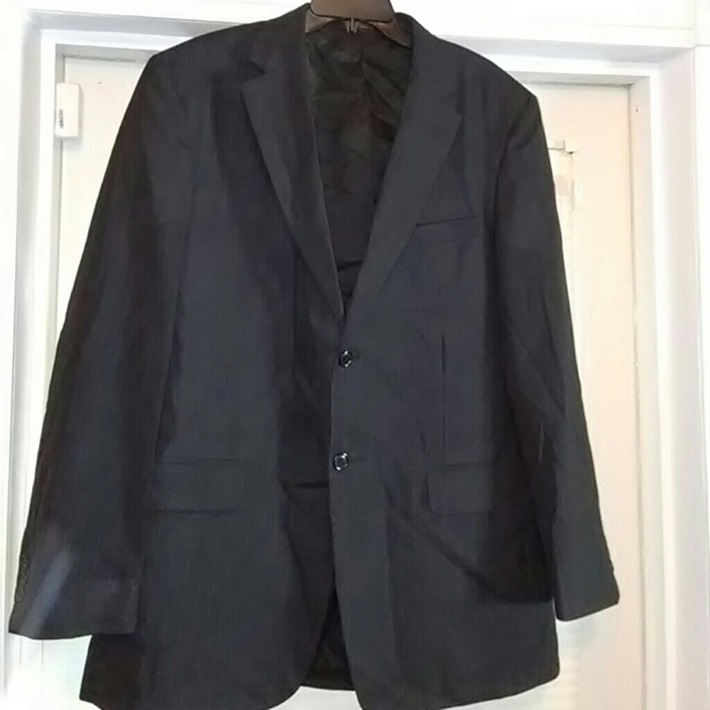 Men striped suit jacket