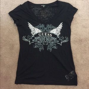 Guess black t shirt