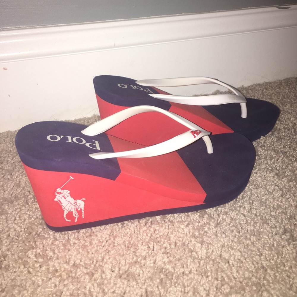 Polo Ralph Lauren 7.5 Wedge Sandals