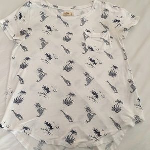 White patterned t -shirt
