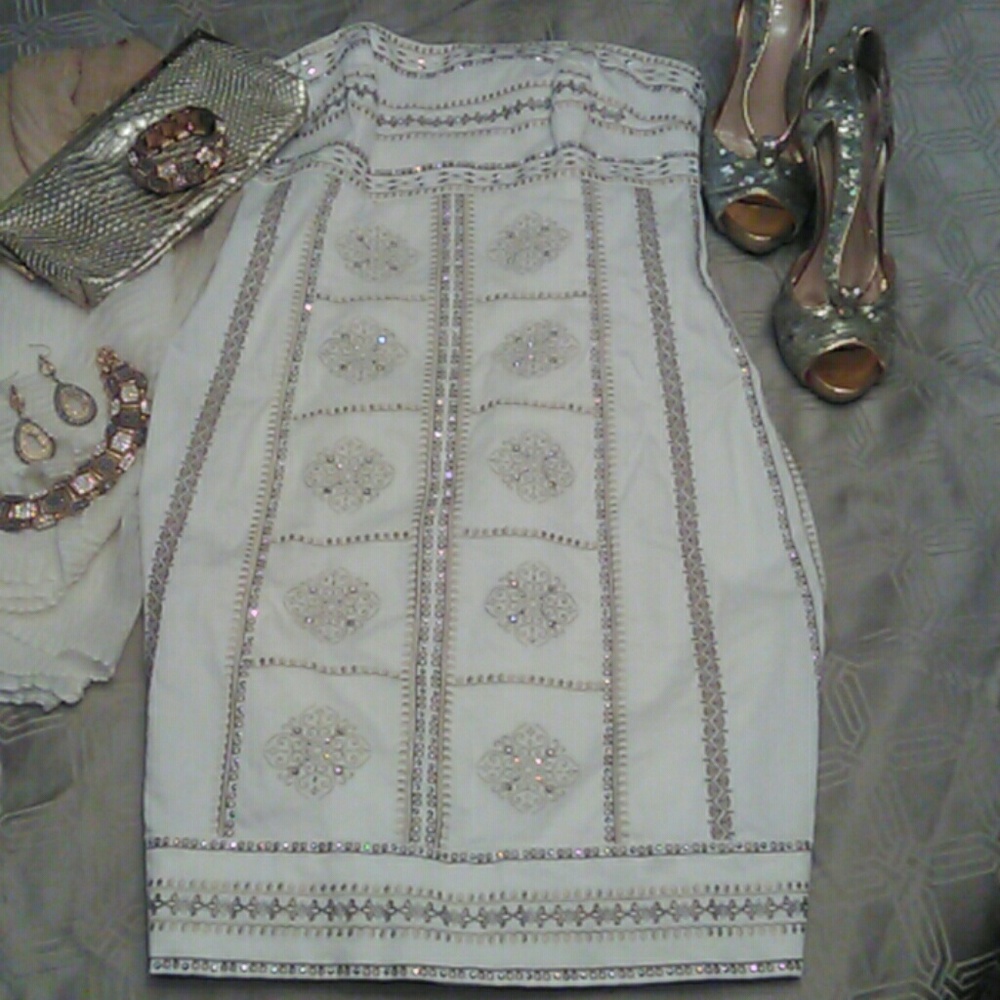 White Embroidered dress