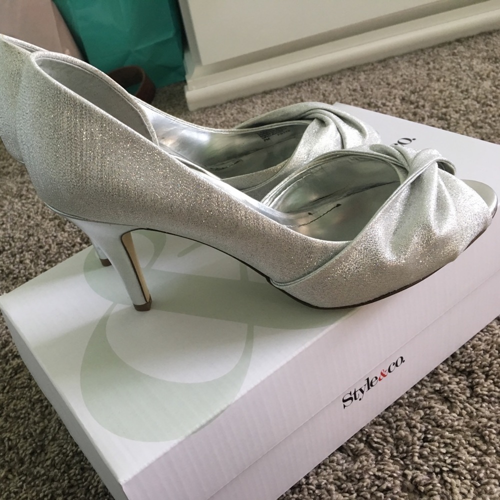 Silver heels
