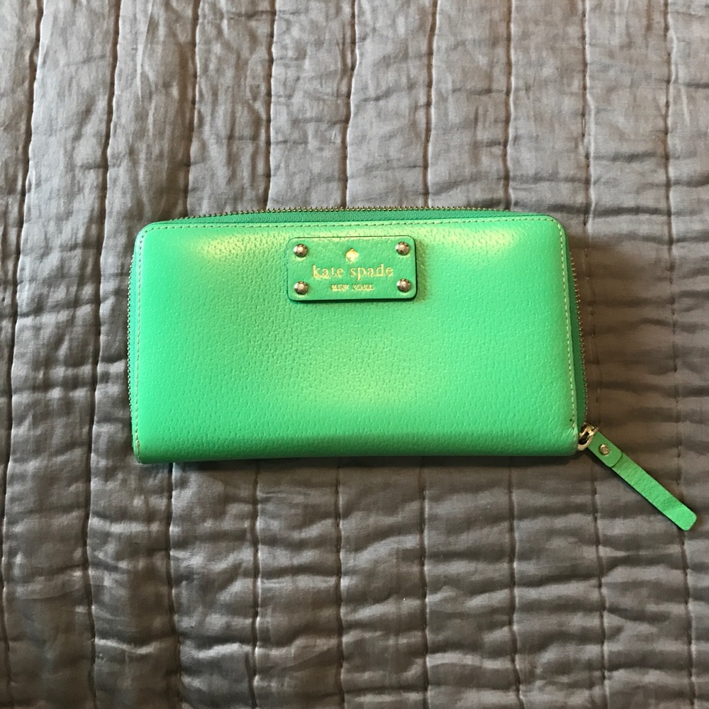 Green Kate Spade Wallet