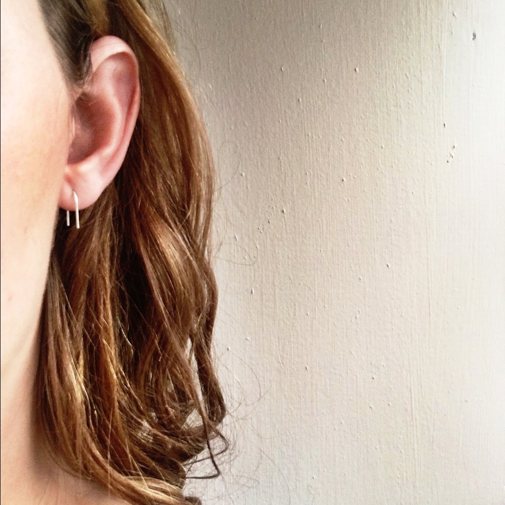 Simple Silver Earrings