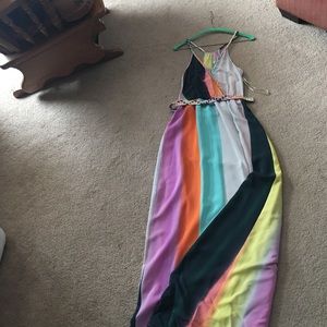 Rainbow stripe maxi dress Rainbow stripe maxi dress