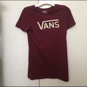 Maroon Vans Signature Shirt