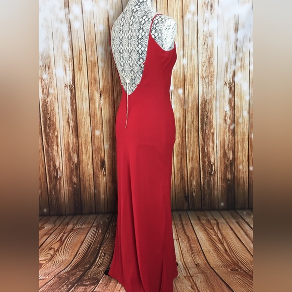 🚫SOLD🚫 Vintage 90s Ruby Red Gown - Picture 2 of 4