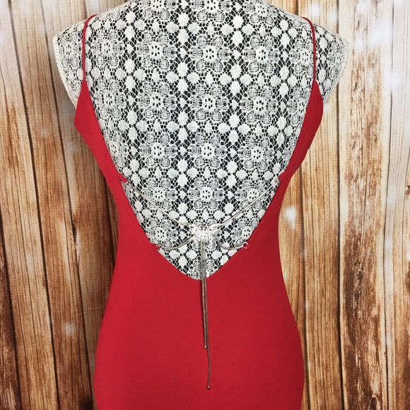 🚫SOLD🚫 Vintage 90s Ruby Red Gown - Picture 3 of 4