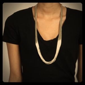 30" Liquid Silver Necklace - 30 Strands