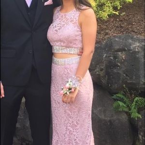 Light pink prom dress