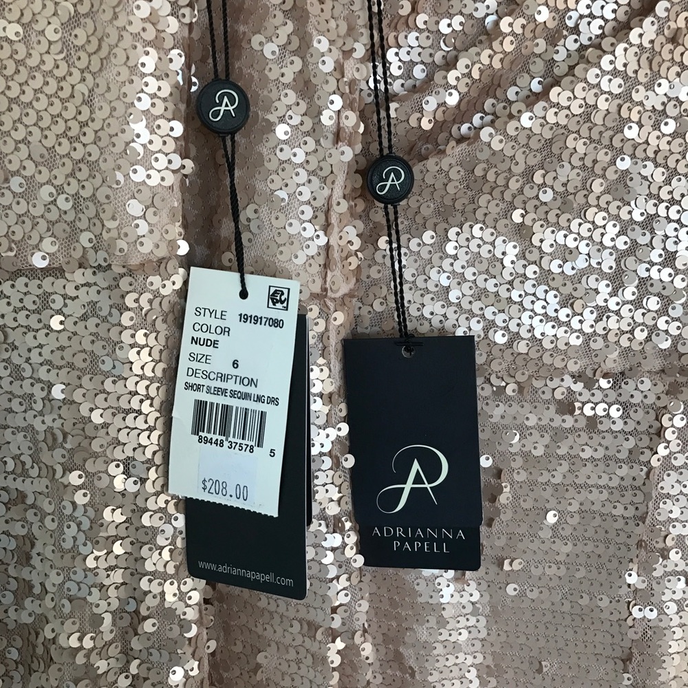 Adrianna Papell Sequin Gown - Picture 4 of 6