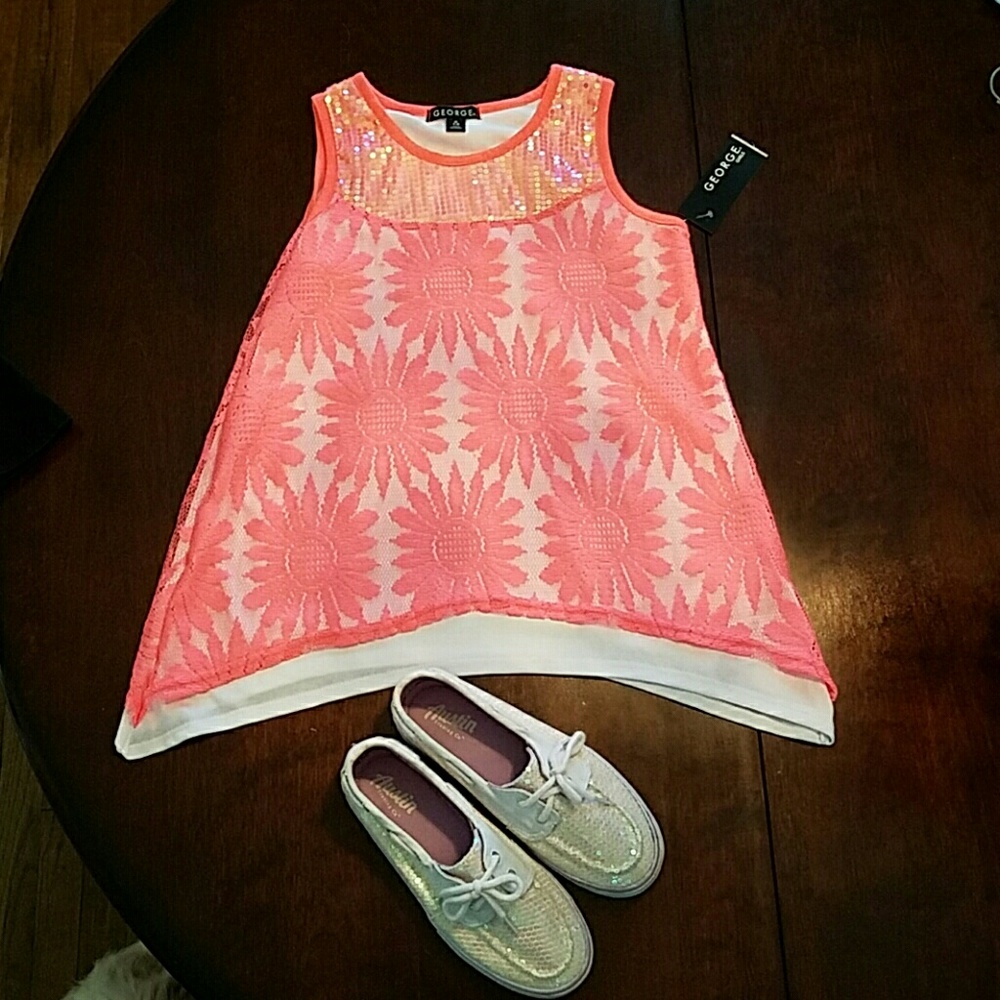 Girls floral tee
